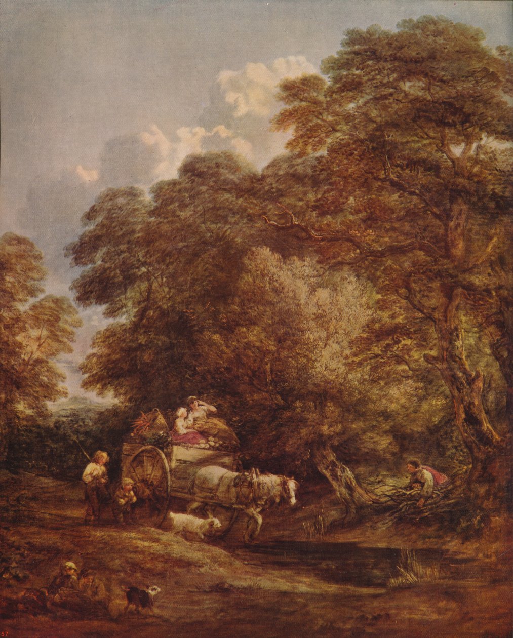 Wózek targowy, 1786, c1915 autorstwa Thomas Gainsborough