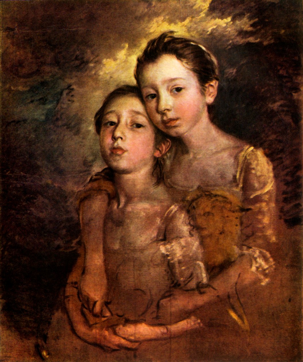 „Córki malarza z kotem”, ok. 1760, 1944 r. autorstwa Thomas Gainsborough