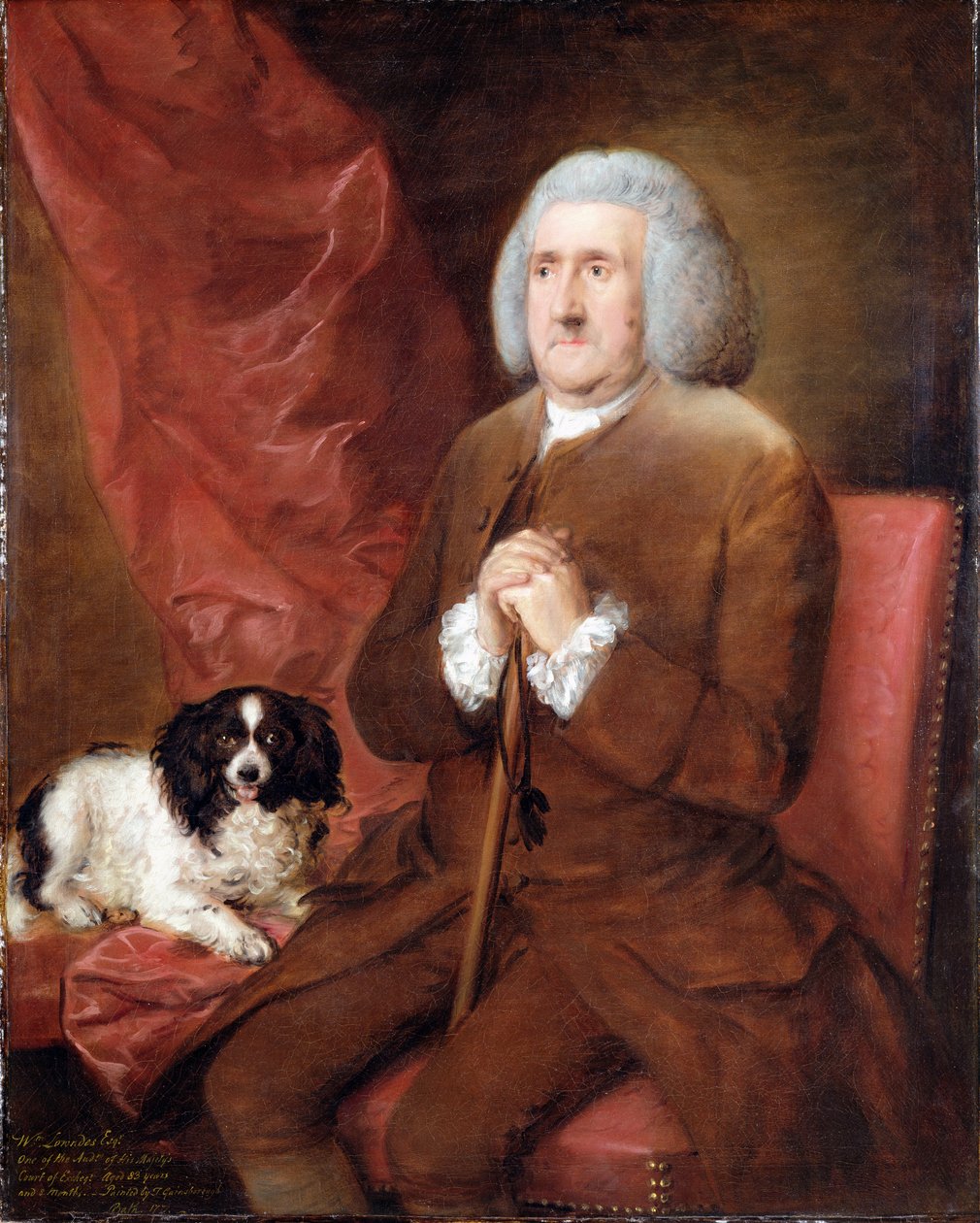 William Lowndes (1652-1724), audytor Sądu Skarbowego Jego Królewskiej Mości autorstwa Thomas Gainsborough