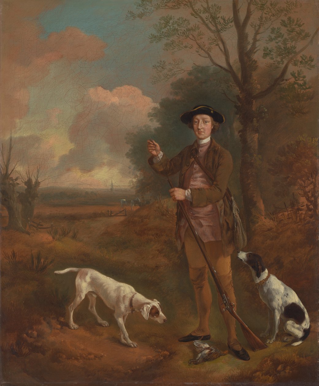 Major John Dade z Tannington, Suffolk autorstwa Thomas Gainsborough RA