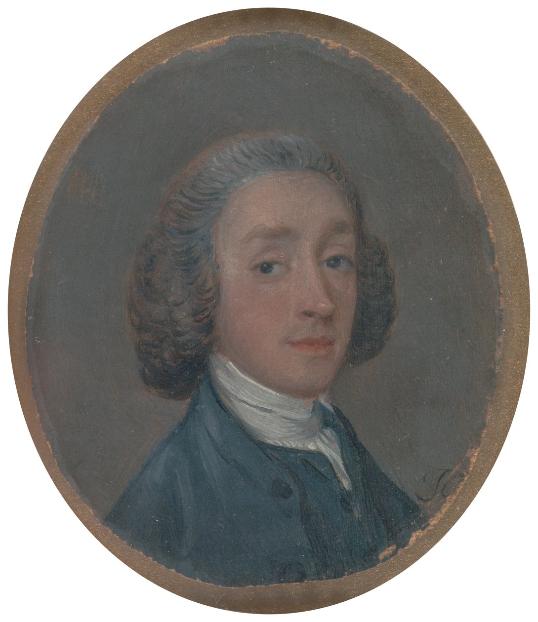 Retrato de um jovem com esmalte em pó autorstwa Thomas Gainsborough RA
