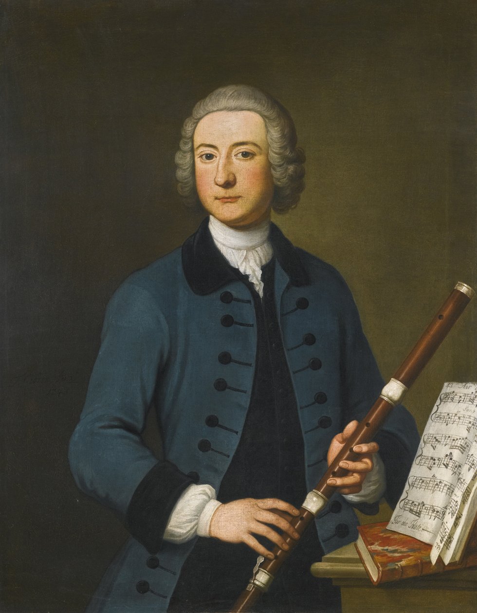 Portret Lewisa Christiana Austina Granoma, 1743 autorstwa Thomas Gibson