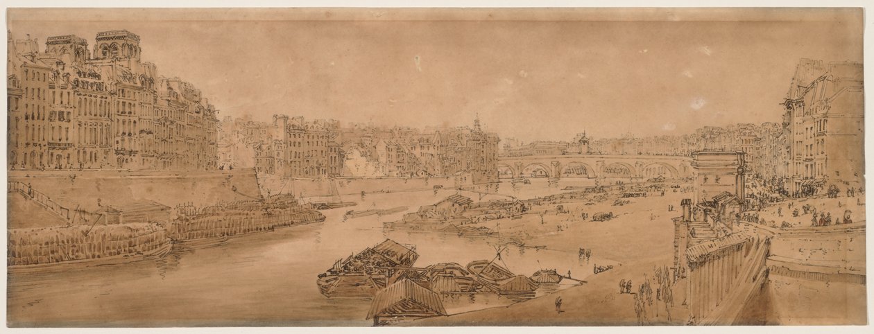 Wybór dwudziestu najbardziej malowniczych widoków w Paryżu…, 1802. autorstwa Thomas Girtin