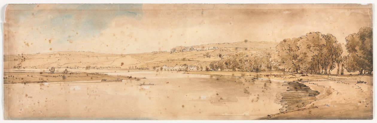 Wybór dwudziestu najbardziej malowniczych widoków w Paryżu, 1802. autorstwa Thomas Girtin