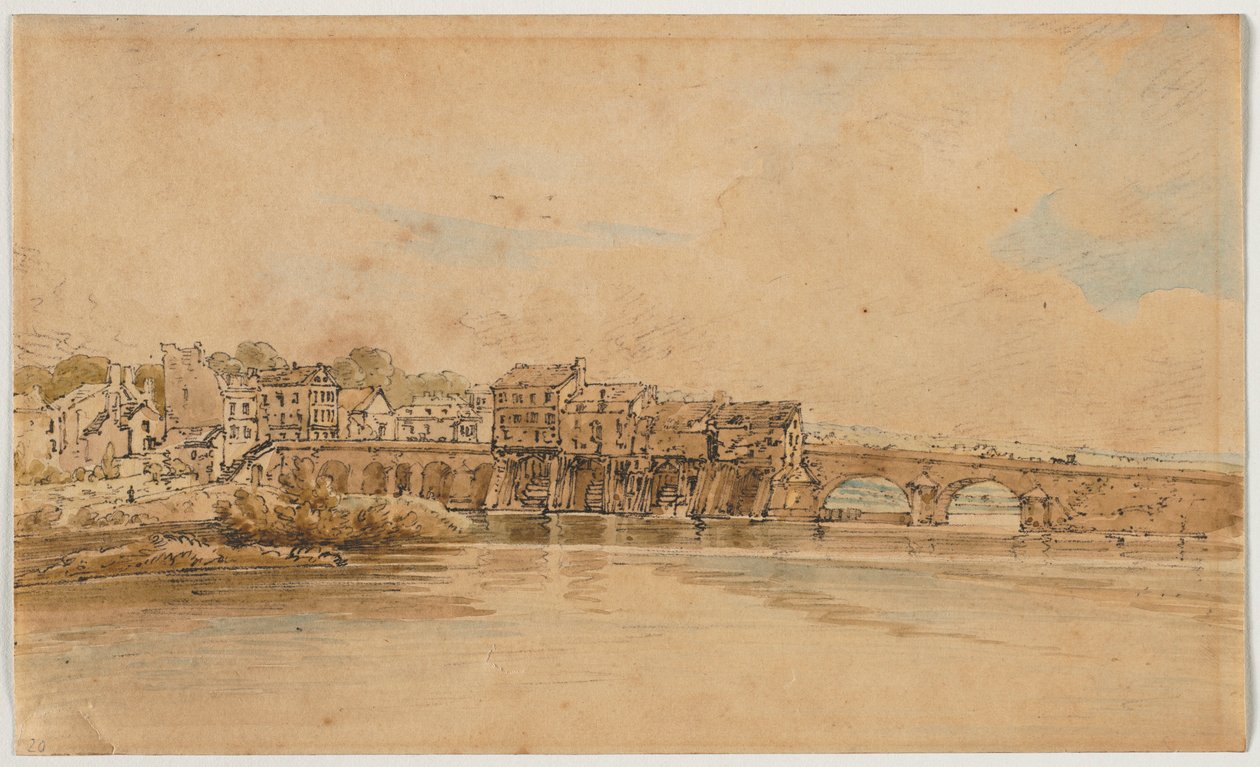 Wybór dwudziestu najbardziej malowniczych widoków w Paryżu, 1802. autorstwa Thomas Girtin
