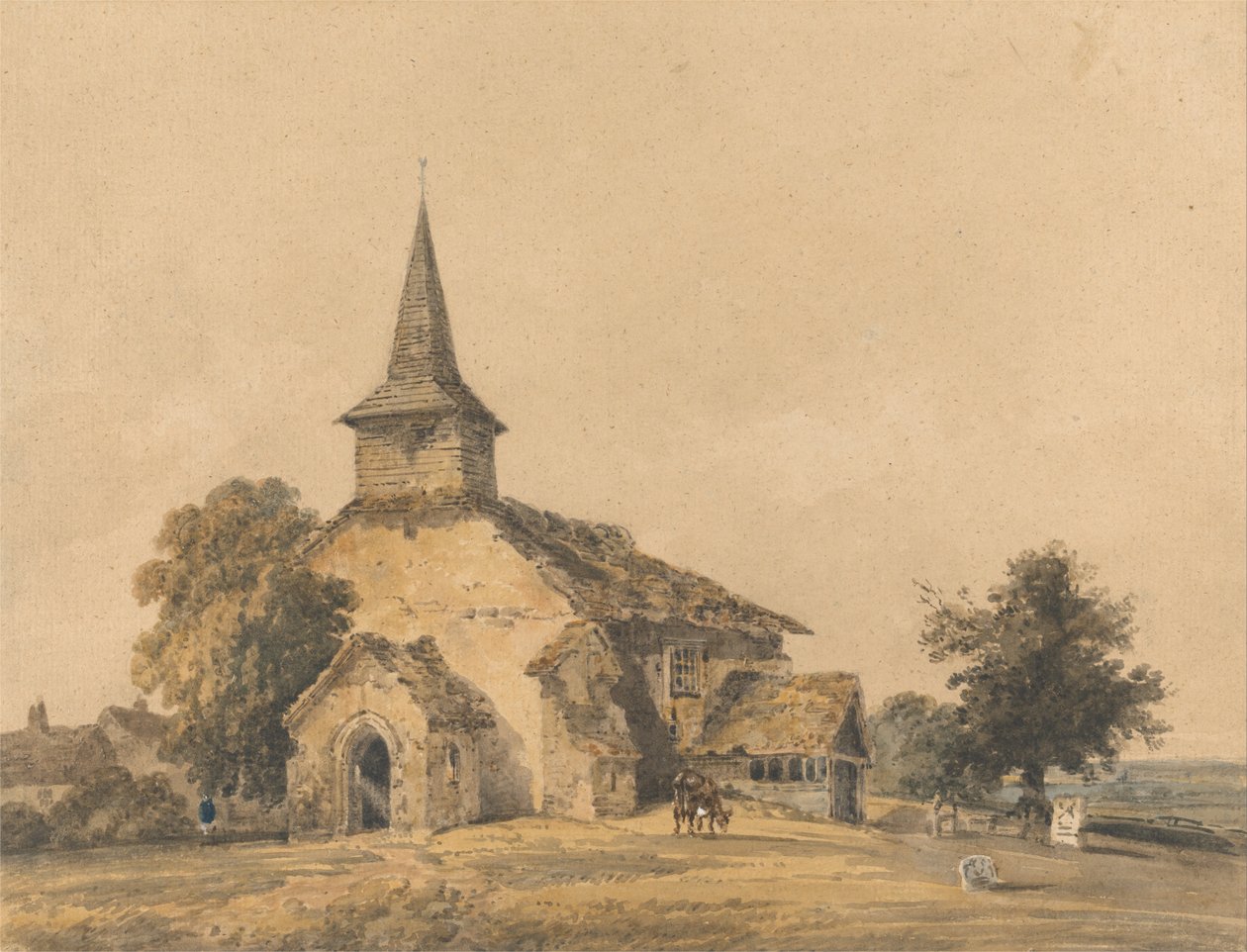 Kościół Chapel, Surrey autorstwa Thomas Girtin