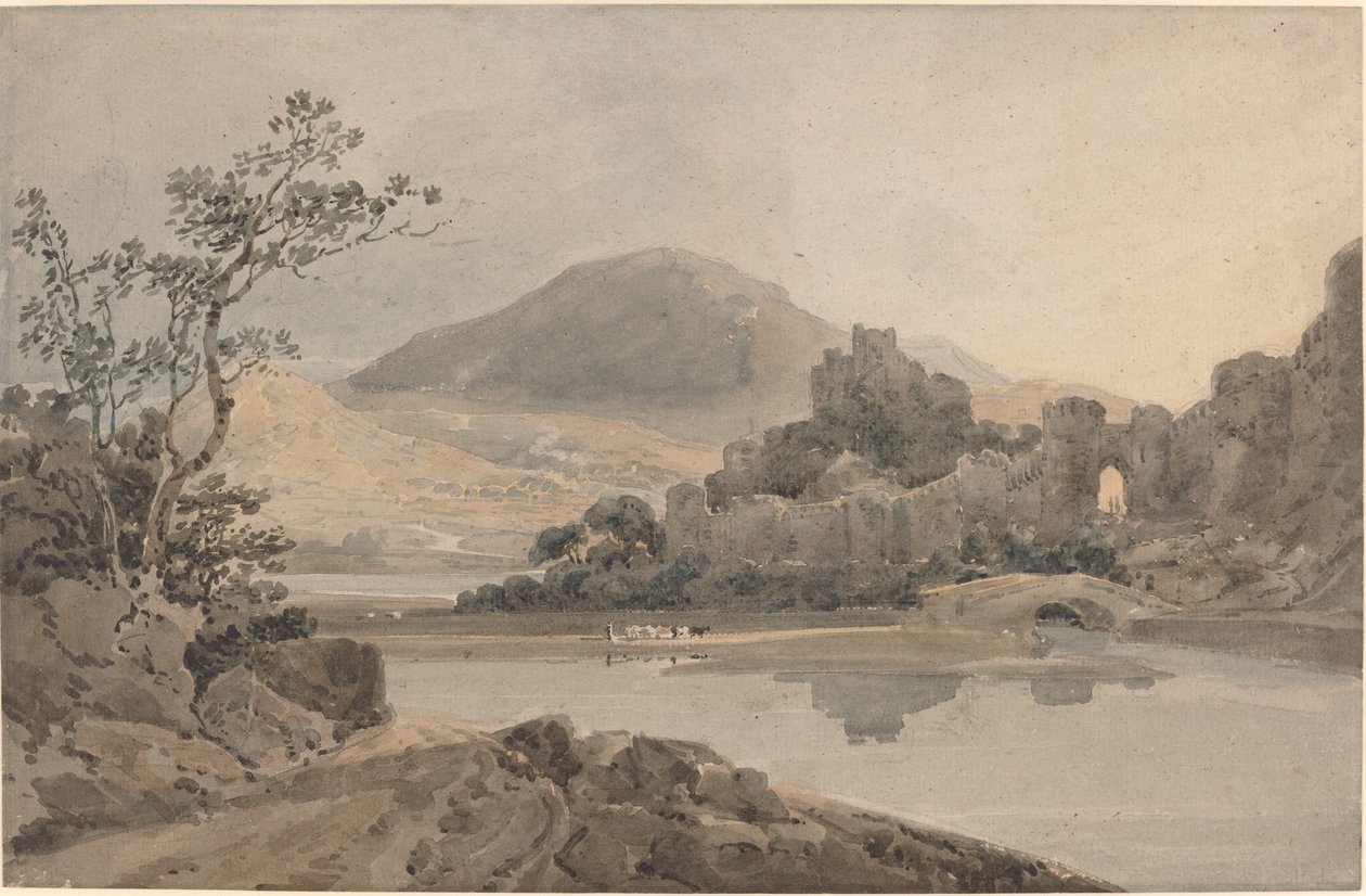 Zamek Conwy, Północna Walia autorstwa Thomas Girtin