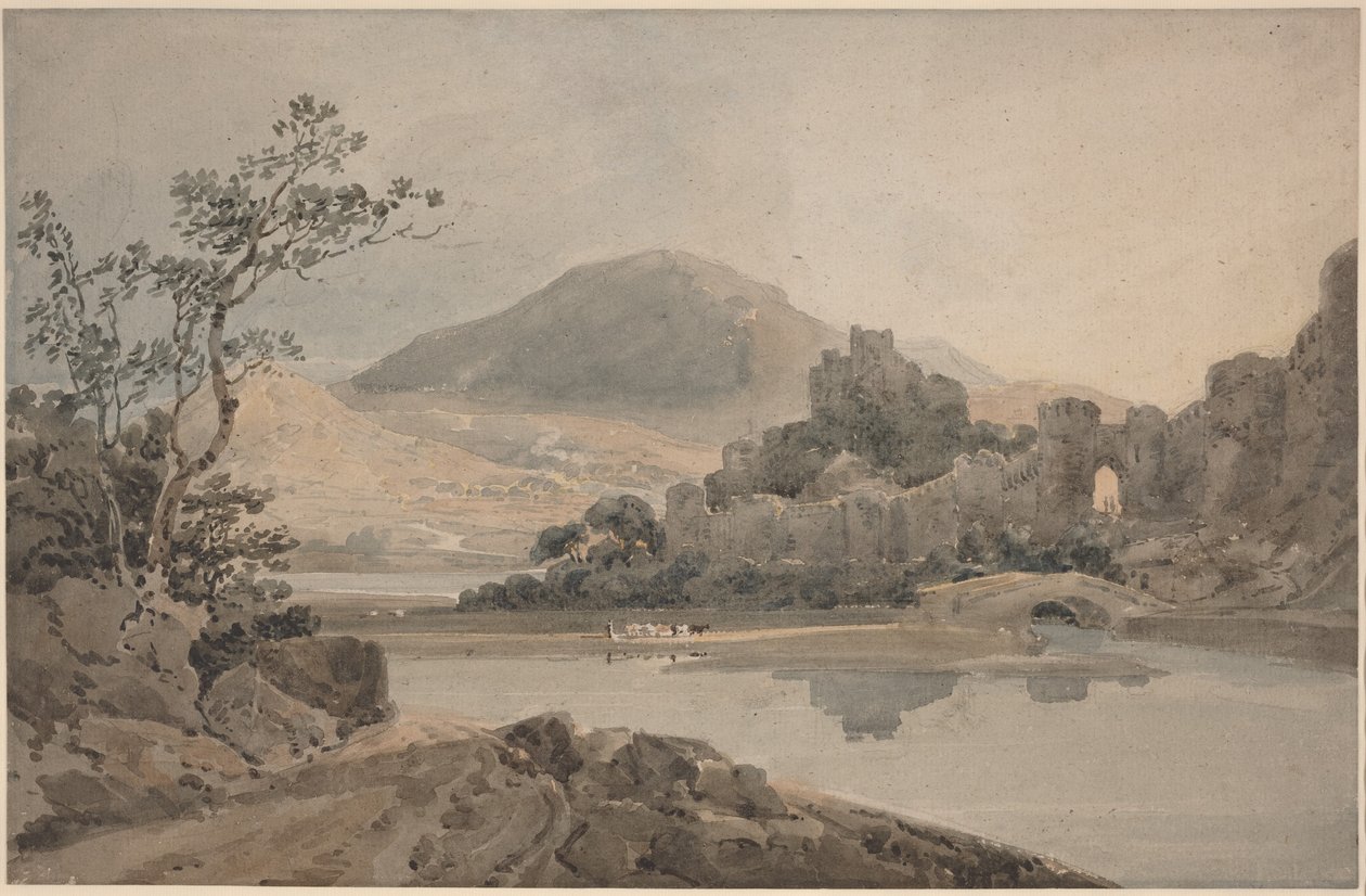 Zamek Conwy, Walia Północna autorstwa Thomas Girtin
