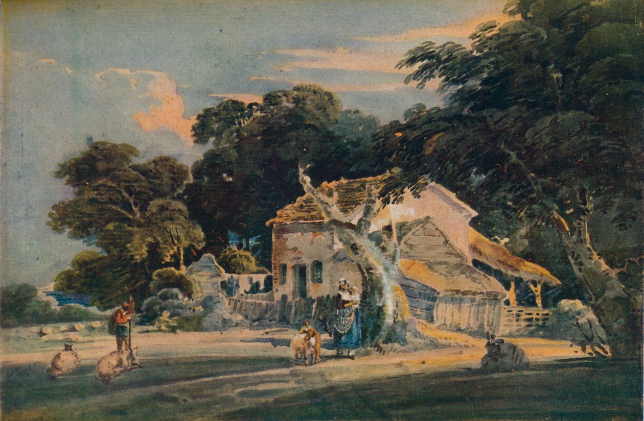 Farma Devonshire, ok. 1798 r autorstwa Thomas Girtin