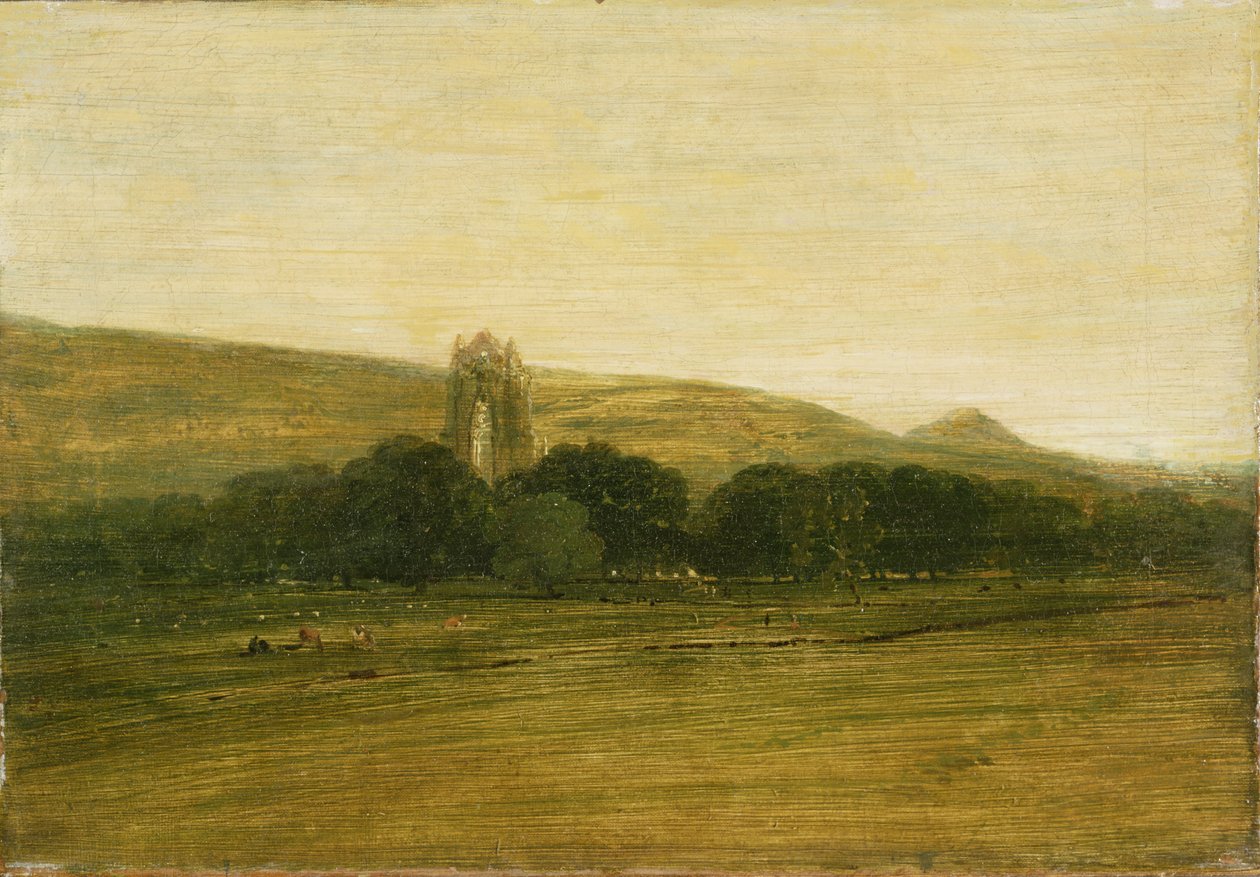 Guisborough Priory, c.1801-02 (olej na płótnie) autorstwa Thomas Girtin