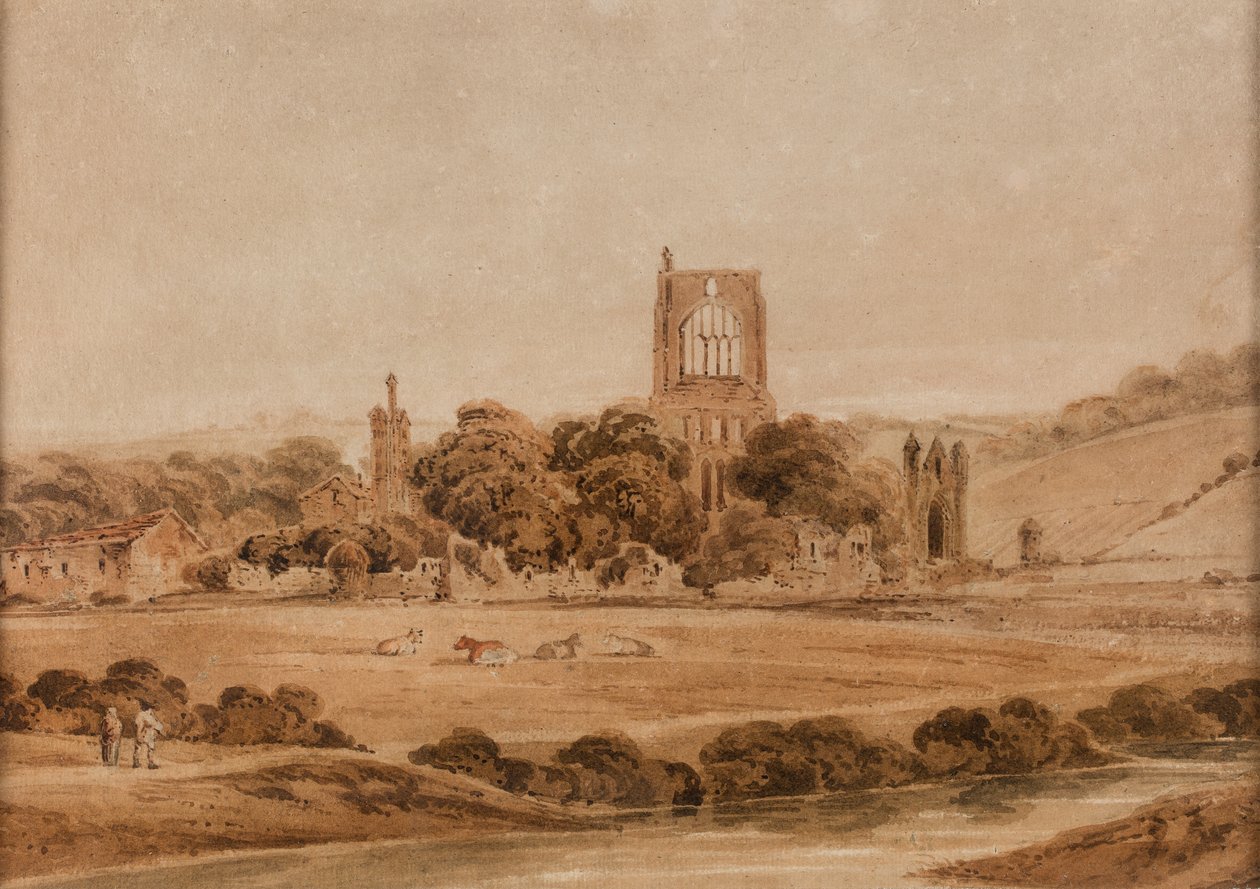 Opactwo Kirkstall autorstwa Thomas Girtin