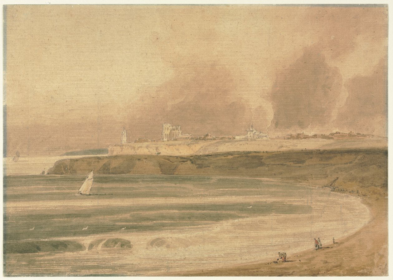 Tynemouth, Northumberland. autorstwa Thomas Girtin