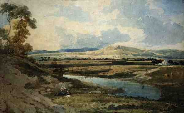 Zobacz w pobliżu Bromley, Kent (akwarela na ołówku na papierze) autorstwa Thomas Girtin