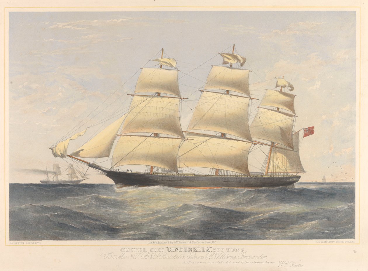 Kliper "Kopciuszek", 877 ton autorstwa Thomas Goldsworth Dutton