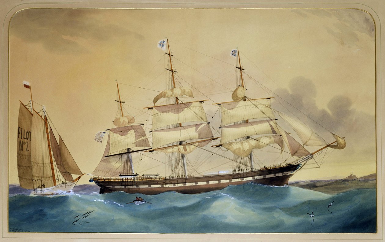 Kliper żaglowy "Walmer Castle autorstwa Thomas Goldsworth Dutton