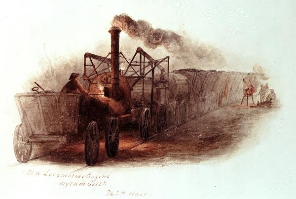 Stara lokomotywownia, Wylam Colliery autorstwa Thomas H. Hair