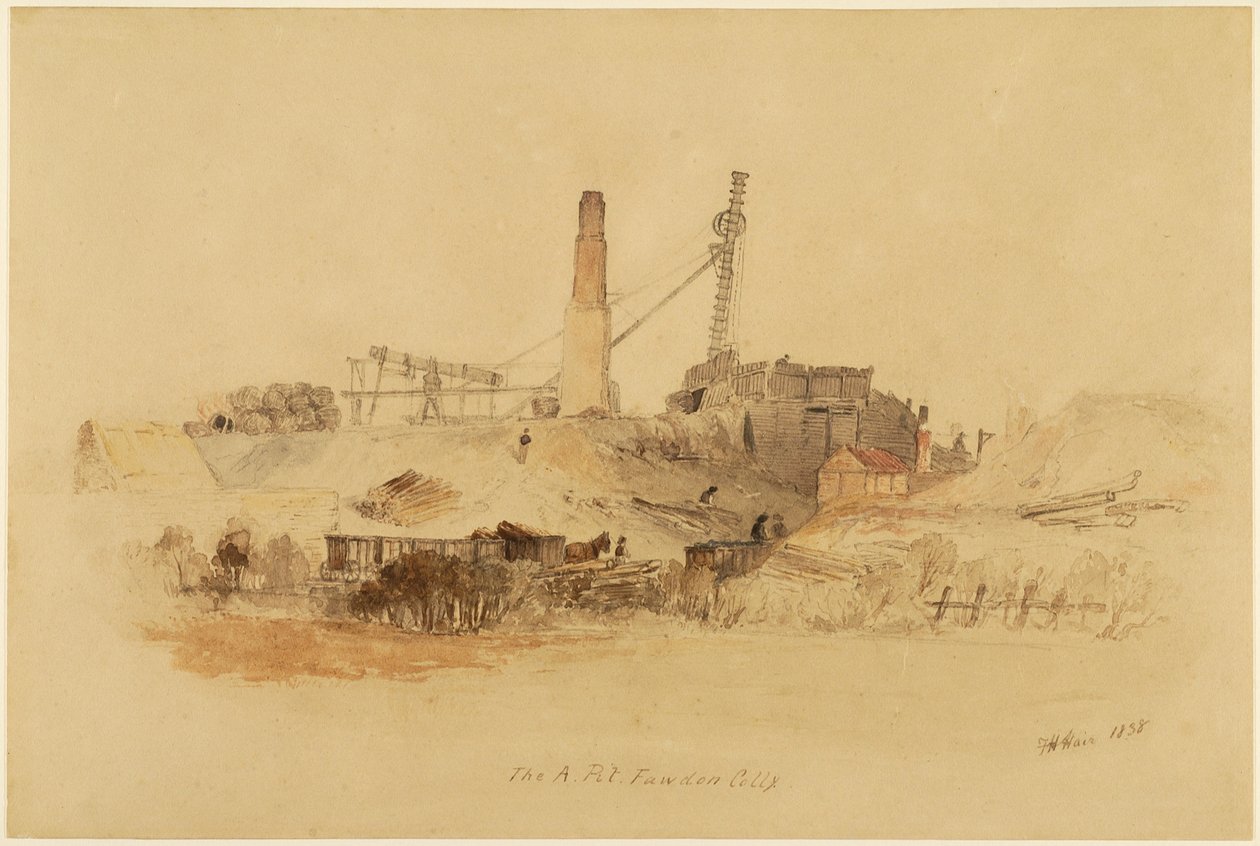 Kopalnia A Pit, Fawden autorstwa Thomas H. Hair