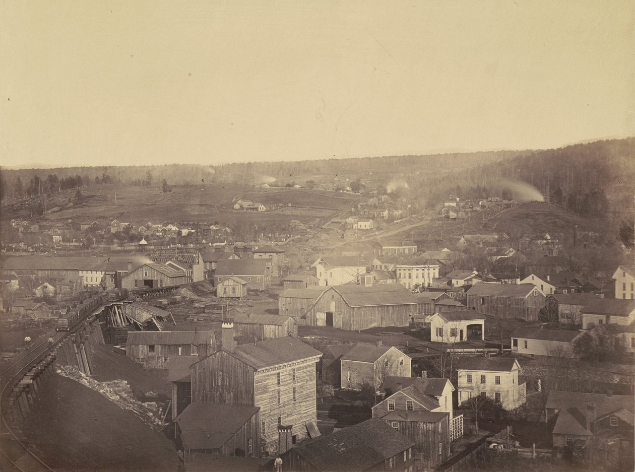 Honesdale, sekcja 3, Del.  Hudson Canal Co., ok. 1863-1865 (zdjęcie) autorstwa Thomas H. Johnson