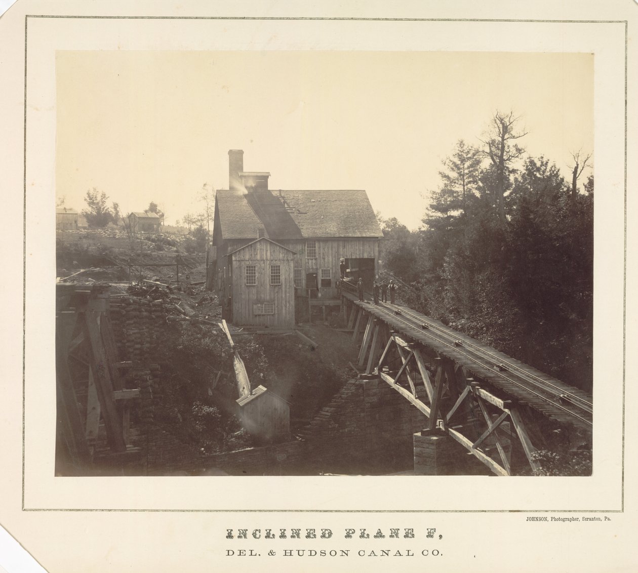 Płaszczyzna pochyła F, Delaware i Hudson Canal Co. autorstwa Thomas H. Johnson