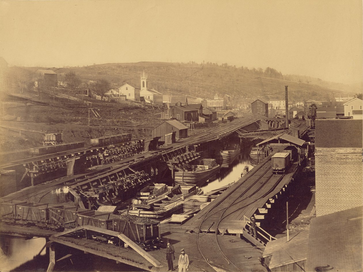 The Docks, Honesdale autorstwa Thomas H. Johnson