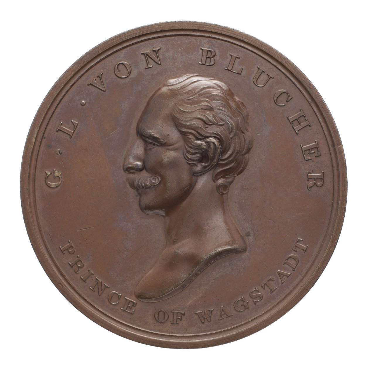 Medal upamiętniający Wellingtona i Blüchera w Waterloo autorstwa Thomas Halliday