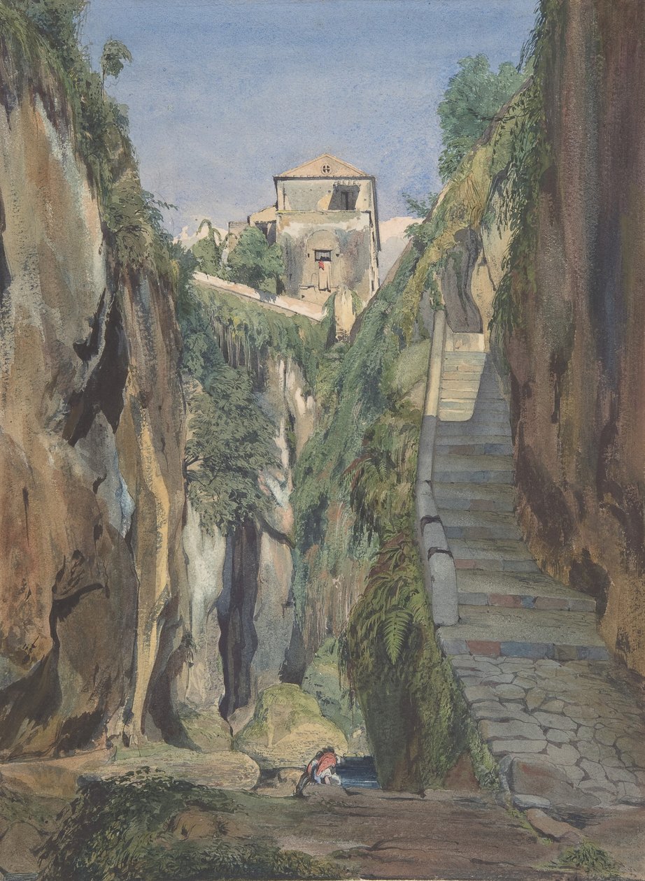 Glen w Sorrento, połowa XIX wieku. autorstwa Thomas Hartley Cromek