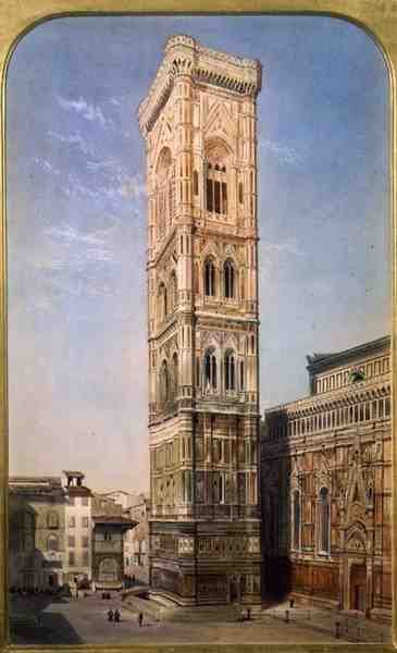 Wieża Giotta, Florencja autorstwa Thomas Hartley Cromek