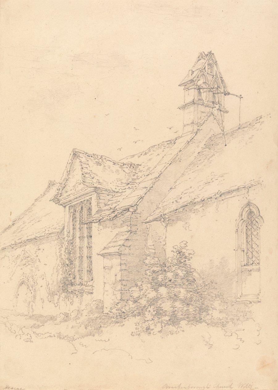 Kościół Brackenborough, Wiltshire autorstwa Thomas Hearne