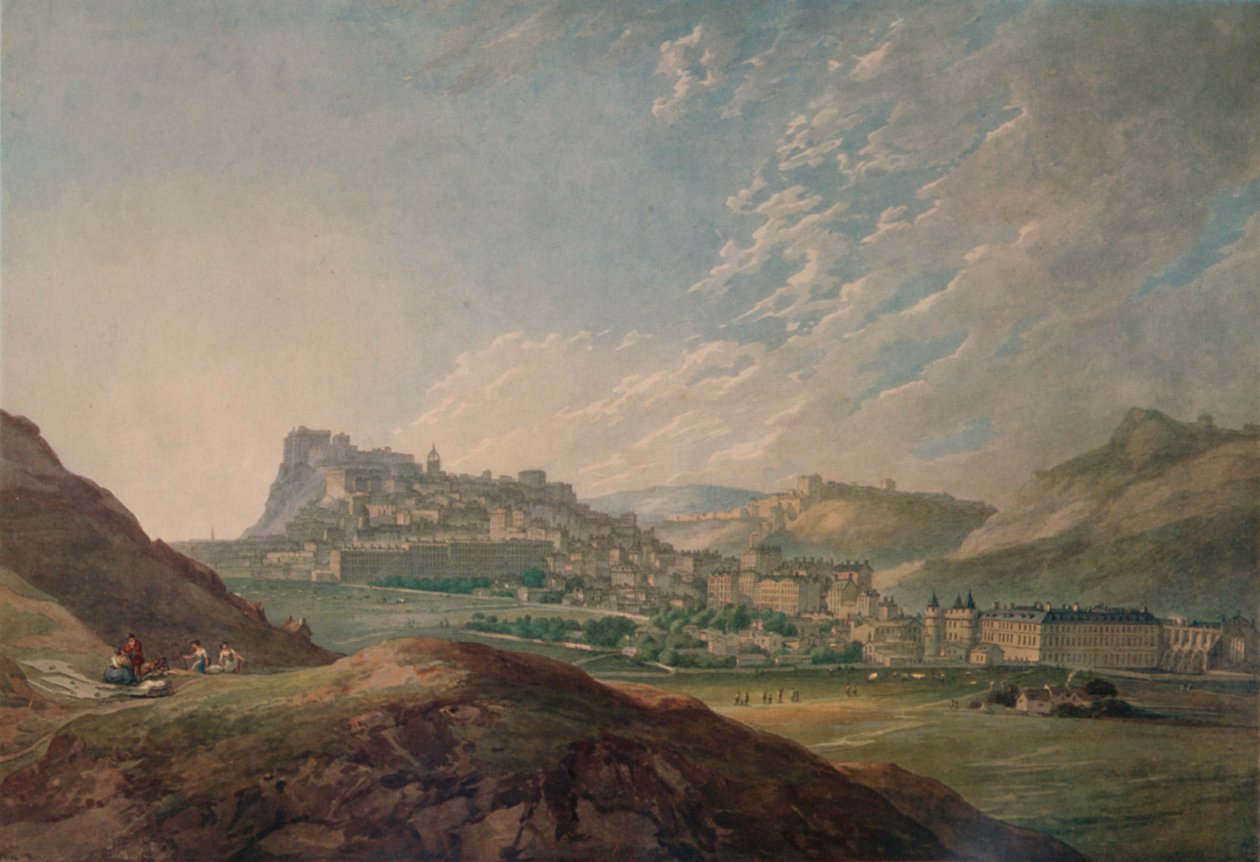 Edynburg z Arthurs Seat, 1778, 1935 autorstwa Thomas Hearne