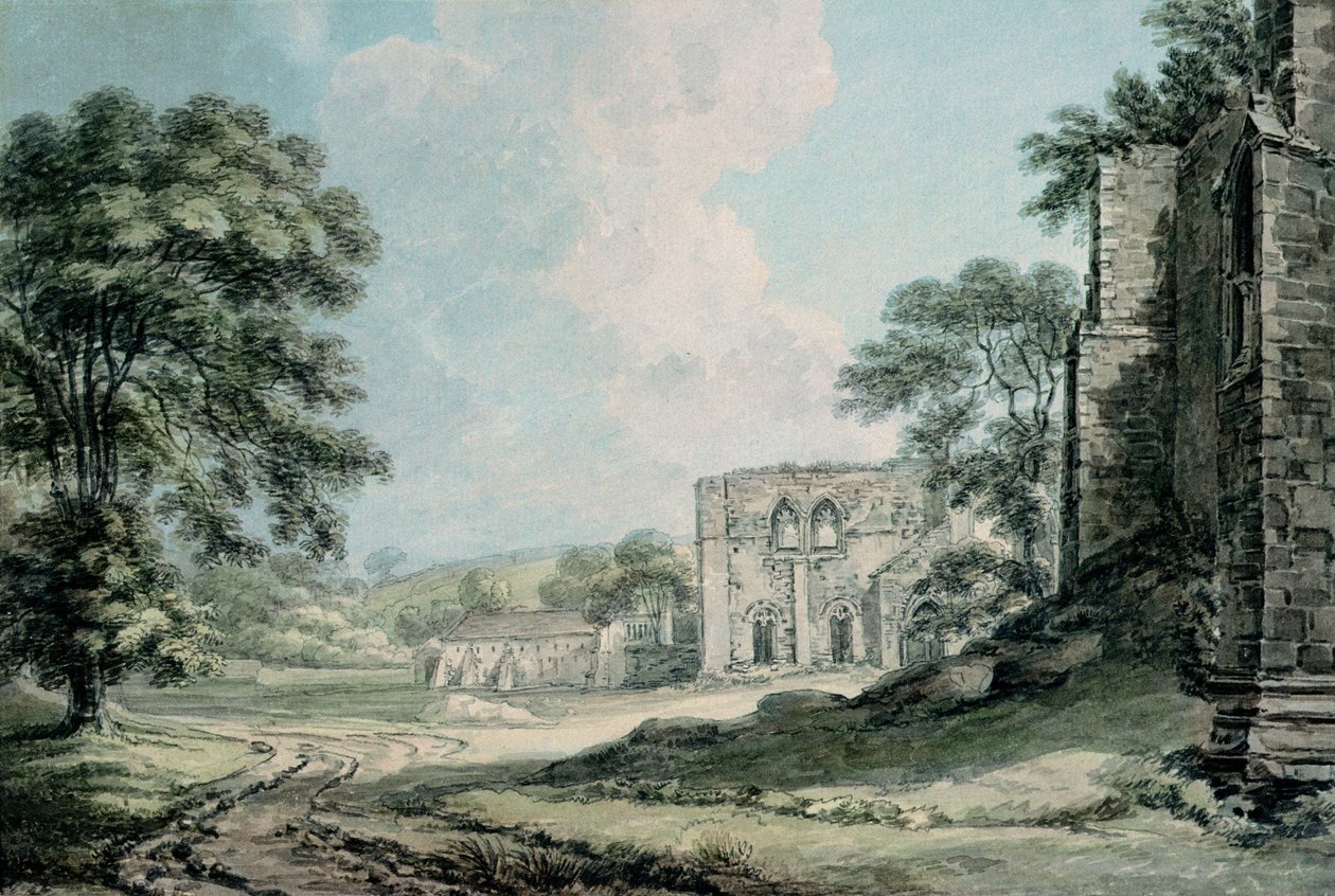 Opactwo Furness, Lancashire autorstwa Thomas Hearne