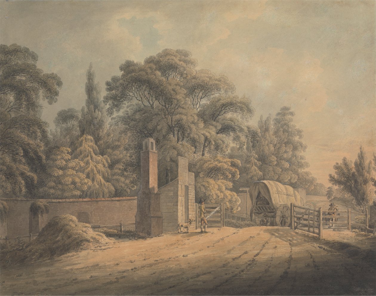 Bayswater Turnpike autorstwa Thomas Hearne