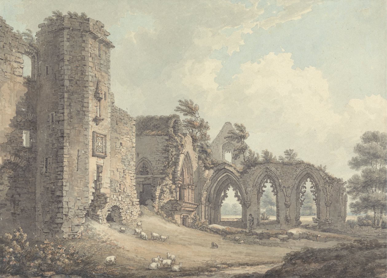 Ruiny College of Lincluden, niedaleko Dumfries autorstwa Thomas Hearne