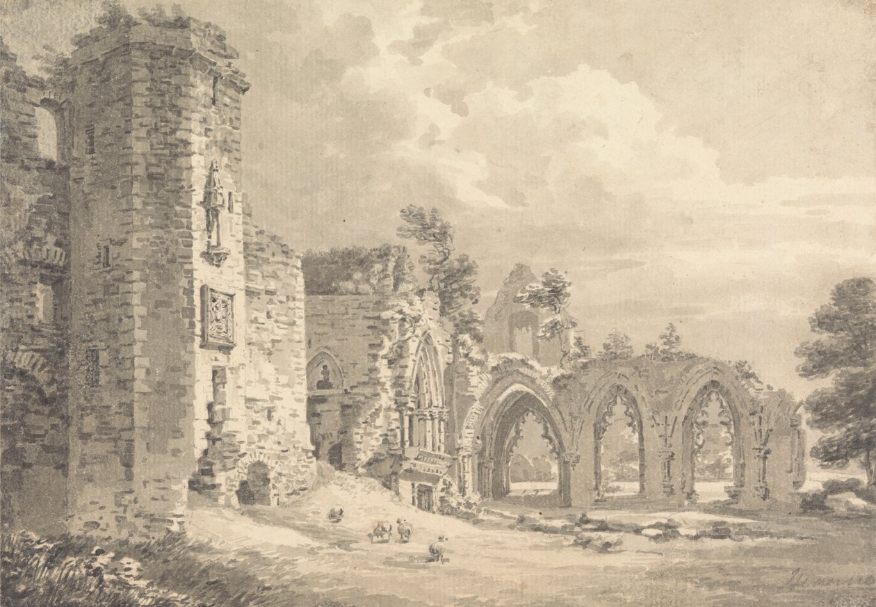 Ruiny College of Lincluden, niedaleko Dumfries autorstwa Thomas Hearne