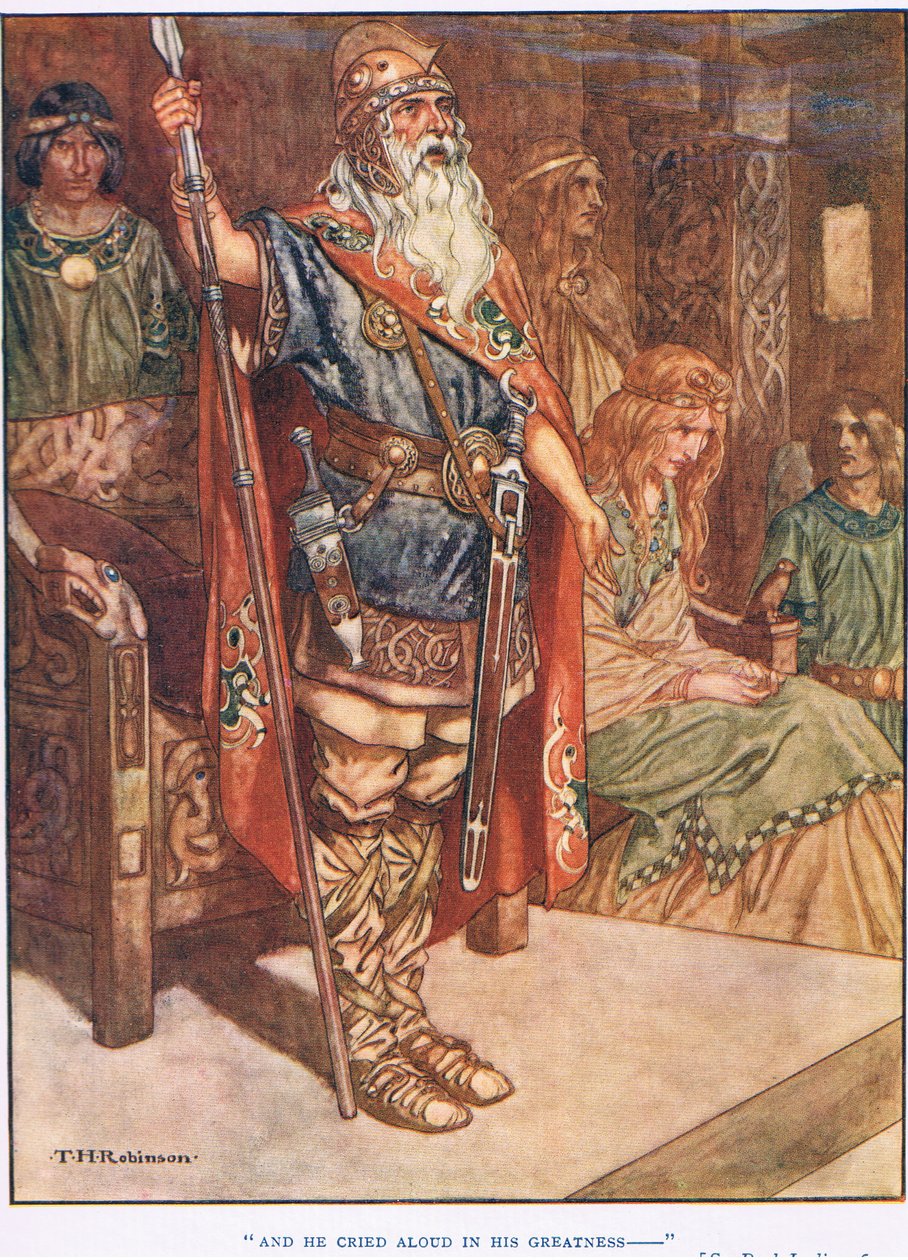 I zawołał głośno w swej wielkości (litho) autorstwa Thomas Heath Robinson