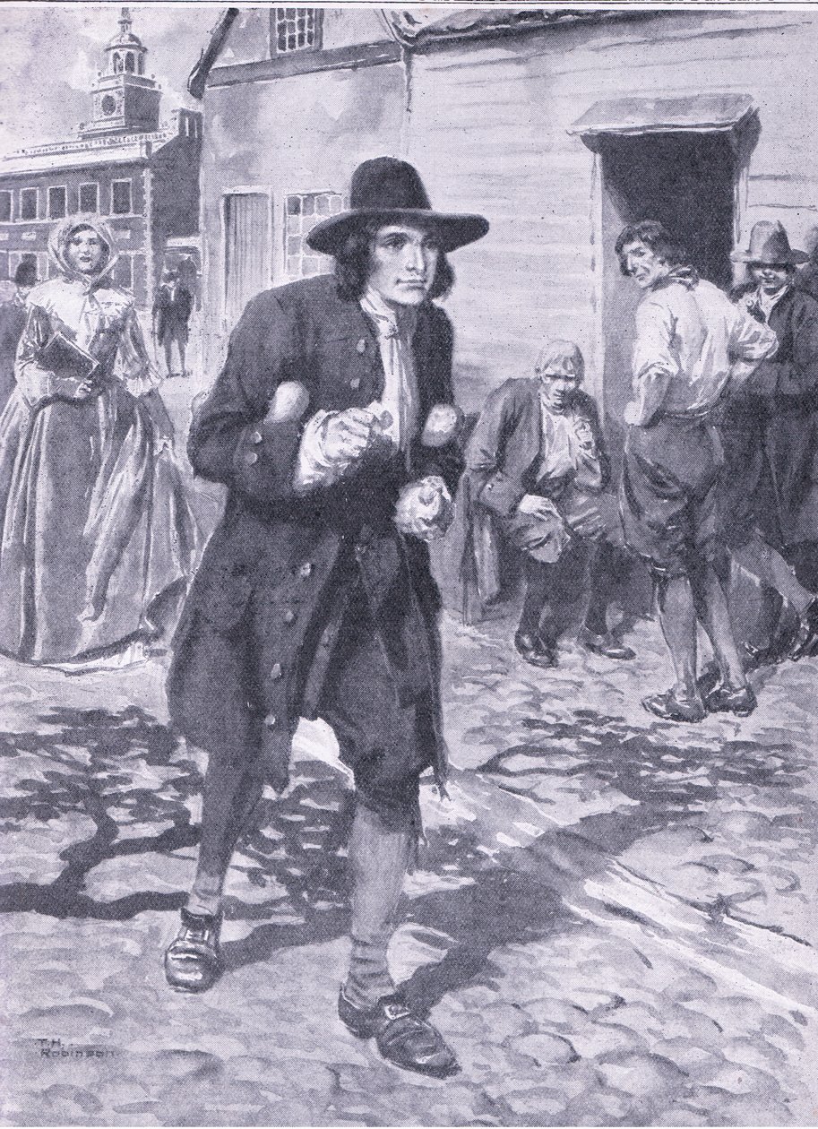 Wejście do miasta miłości Brotherley, ilustracja z "Cassell