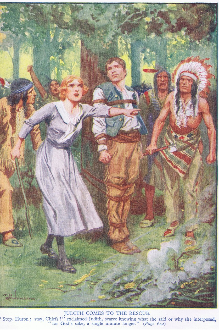 Judith przybywa na ratunek (kolorowa litografia) autorstwa Thomas Heath Robinson