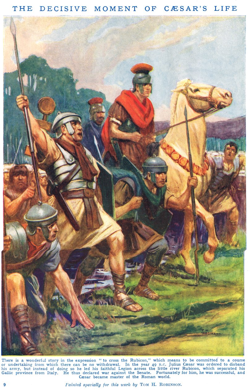 Decydujący moment w życiu Cezara, ilustracja z "Newnes
