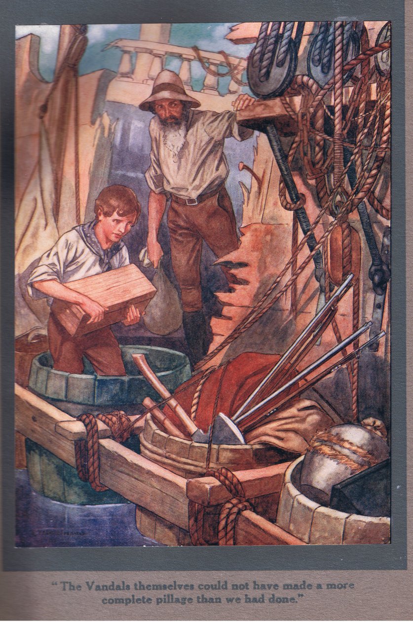 Sami wandale nie mogliby dokonać bardziej kompletnej grabieży niż my (kolorowa litografia) autorstwa Thomas Heath Robinson