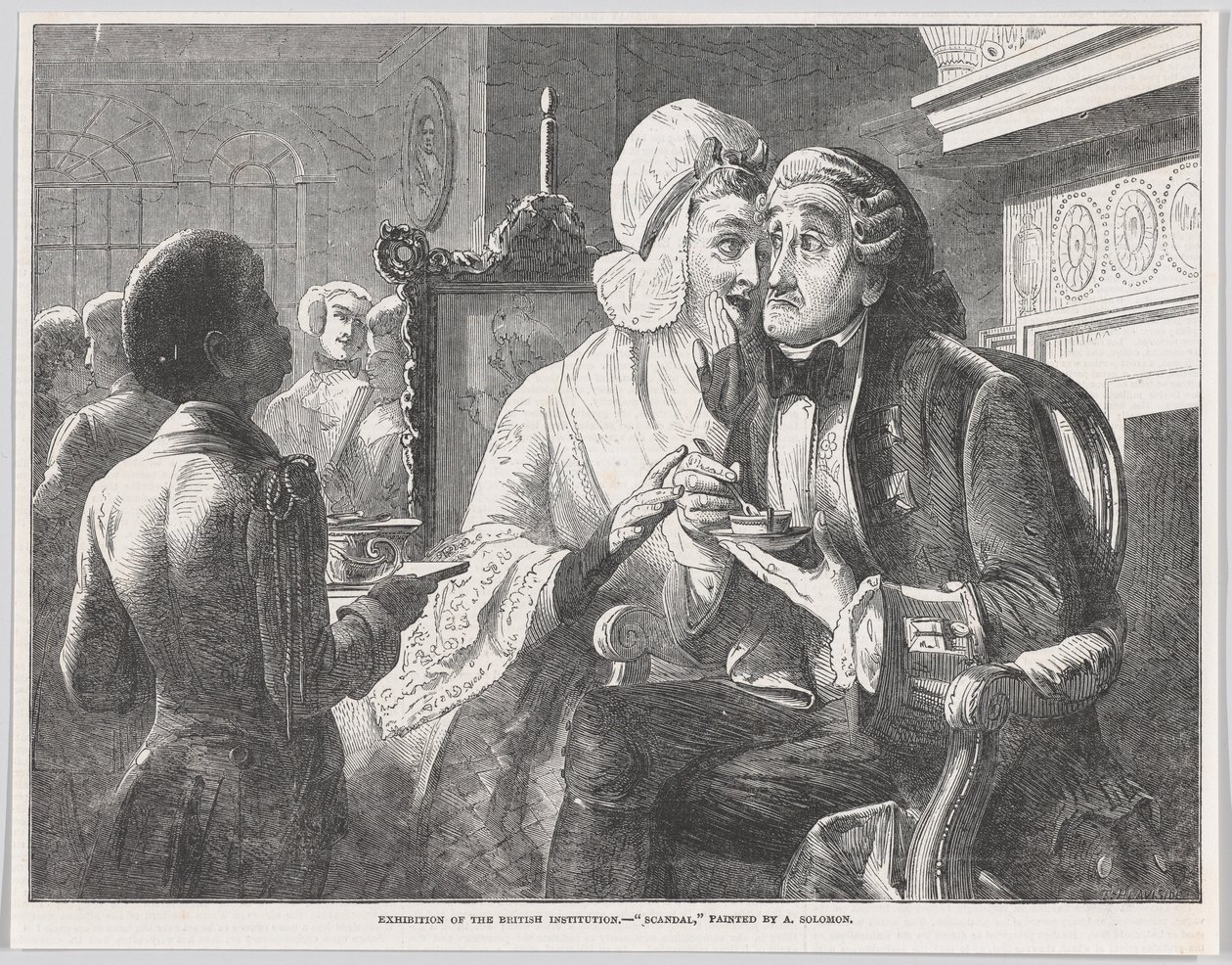 Skandal, z Illustrated London News, 15 lutego 1851, 15 lutego 1851. autorstwa Thomas Heaviside