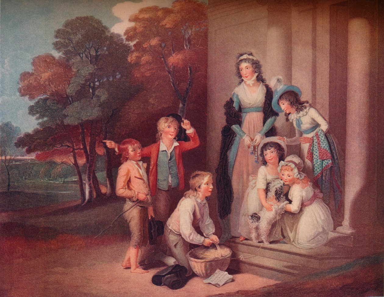 „Zabłąkany Ulubiony Przywrócony: Ulubiony Odzyskiwanie”, 1798 r. autorstwa Thomas Hellyer