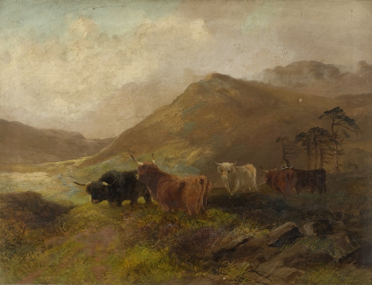 Lato w Cheviots autorstwa Thomas Henry Gibb