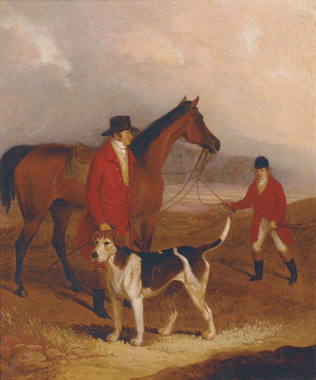 Old Druid, z Richardem Kingiem Sampsonem, Esq. i Johnem Presse, 1845 autorstwa Thomas Henwood