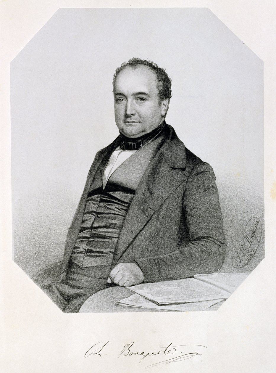 Charle Lucien Jules Laurent Bonaparte, książę Canino i Musignano (1803-57) 1850 autorstwa Thomas Herbert Maguire