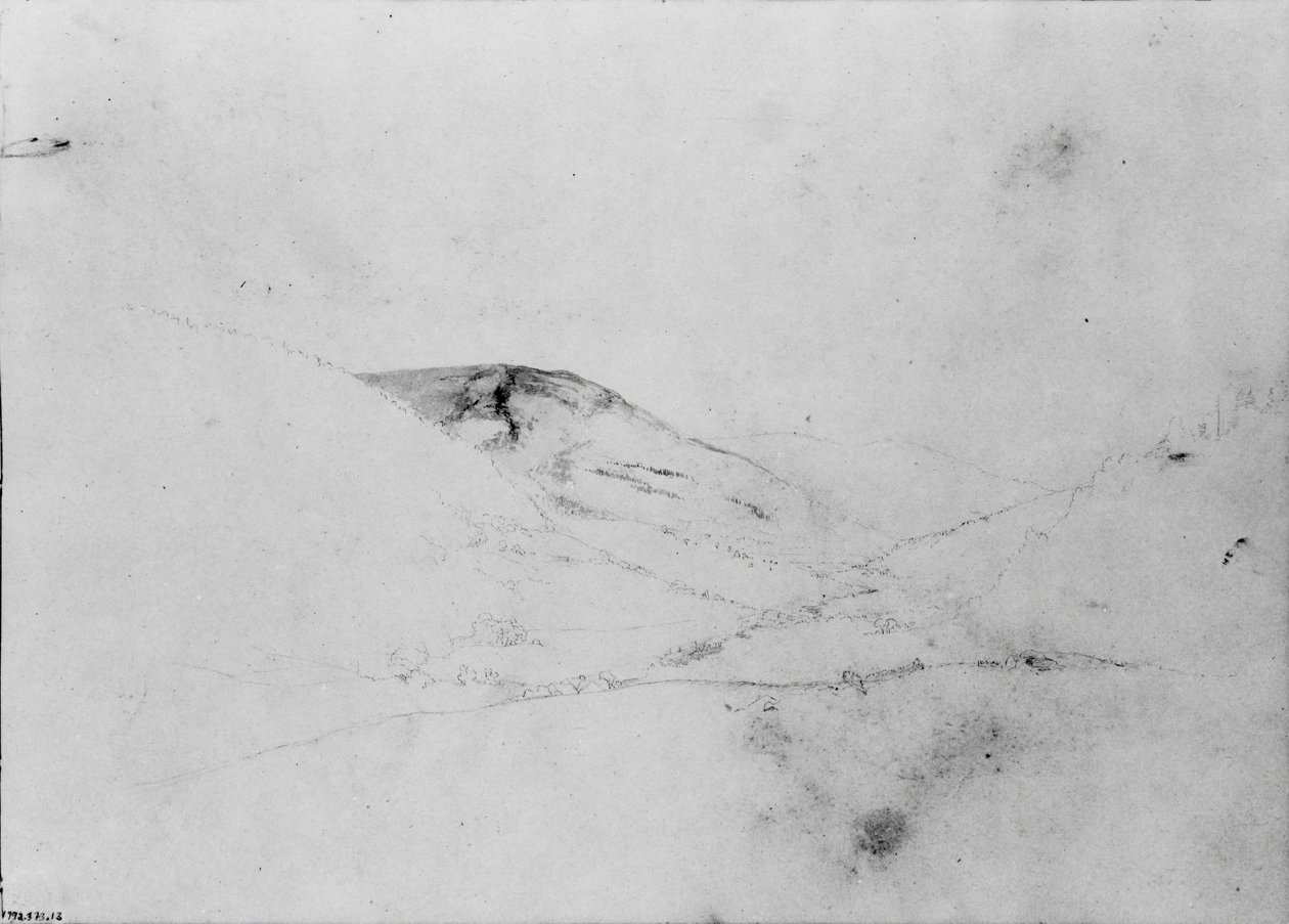 Mountain View [Catskills] ze szkicownika, ca. 1860-ok. 1864. autorstwa Thomas Hewes Hinckley
