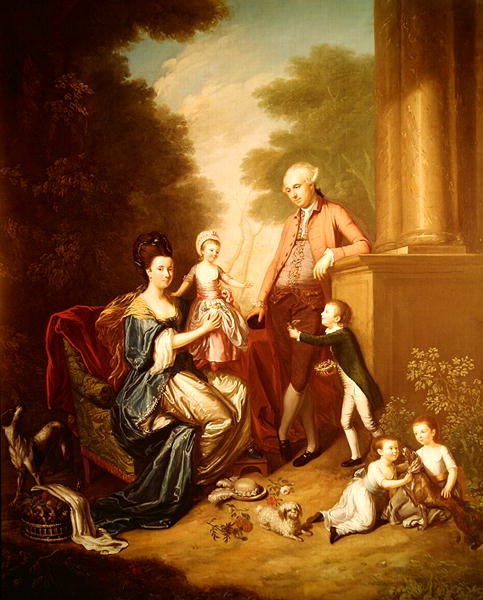 I Earl Mount Cashell and Family (olej na płótnie) autorstwa Thomas Hickey