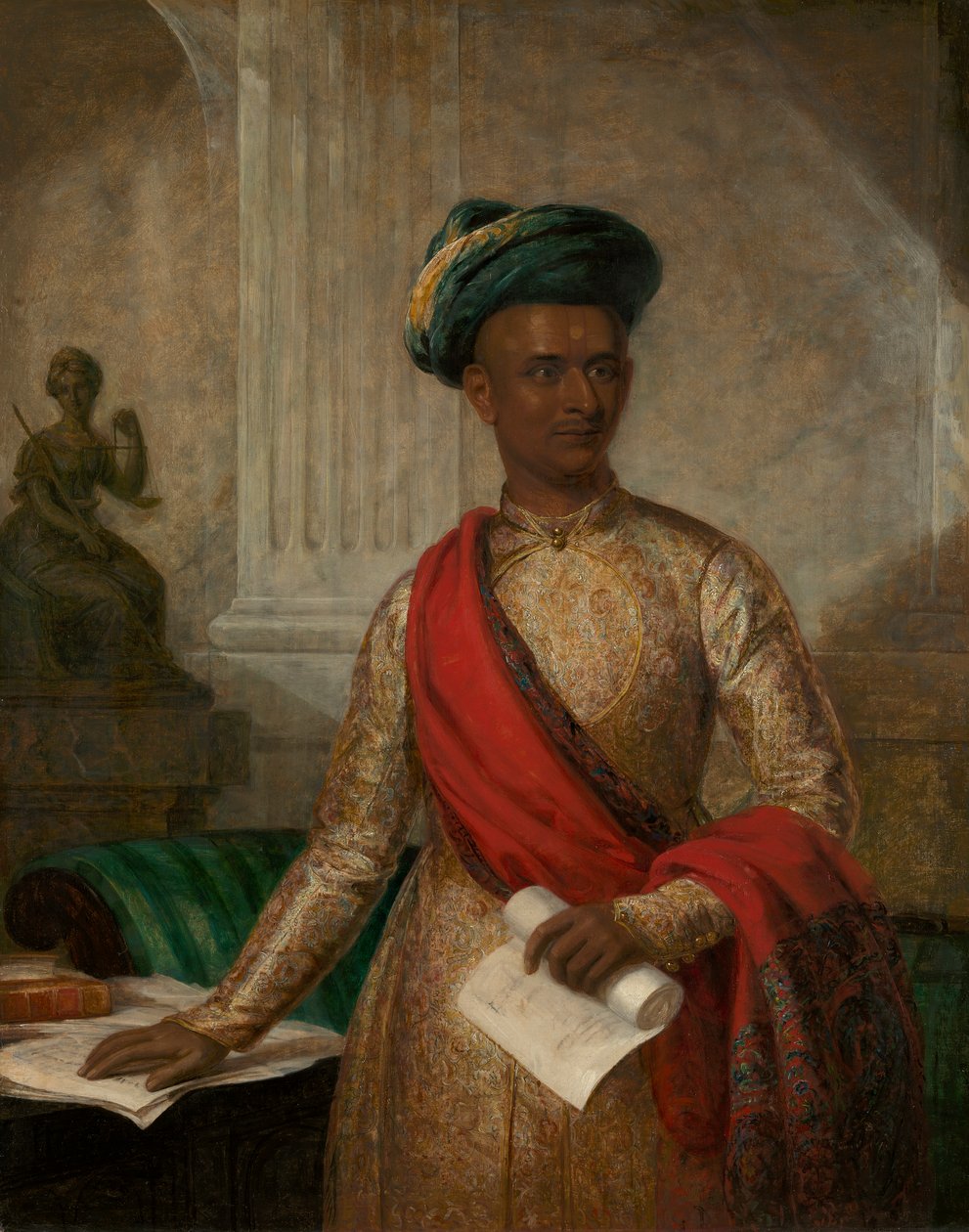 Purniya, główny minister Mysore autorstwa Thomas Hickey