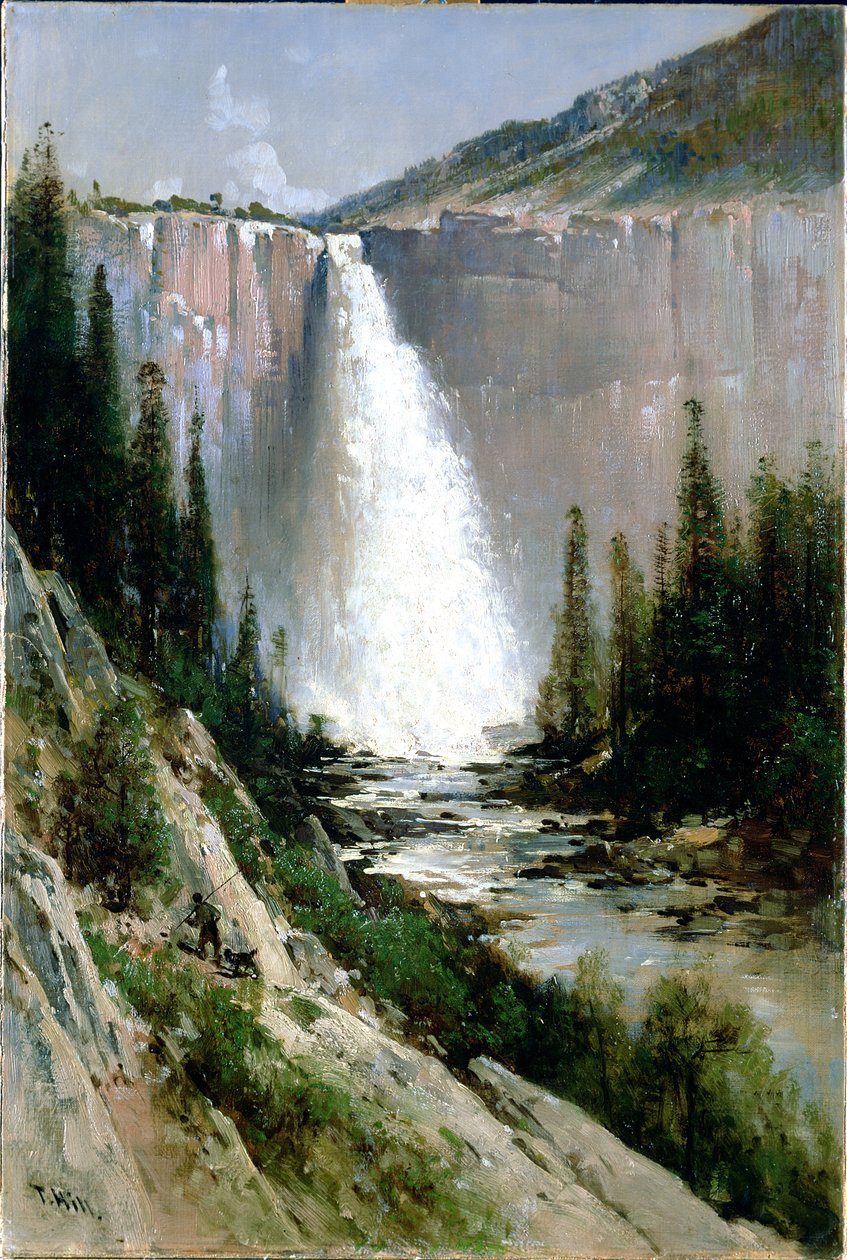 Welon ślubny Falls, Yosemite autorstwa Thomas Hill