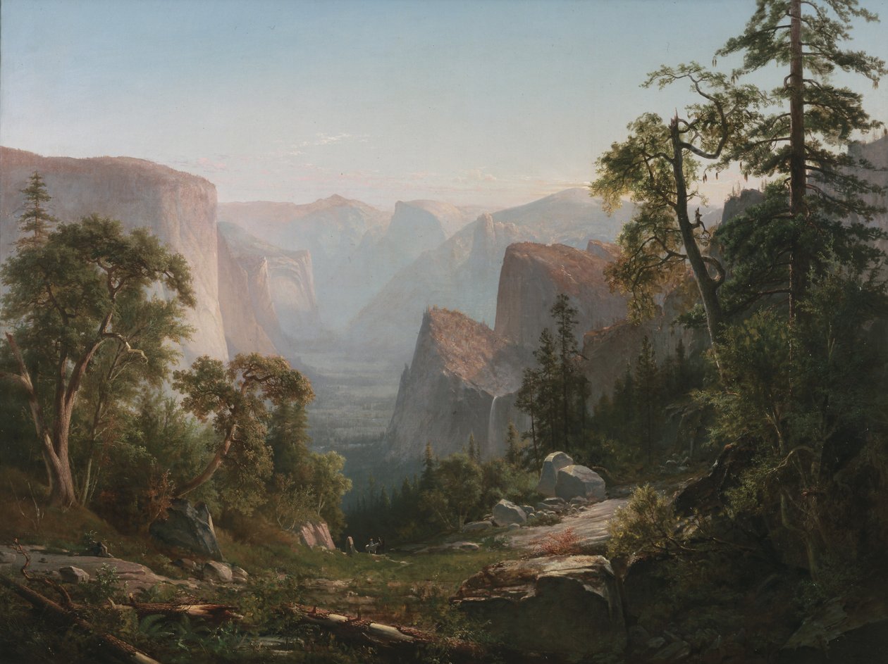 Widok na dolinę Yosemite, 1865 autorstwa Thomas Hill