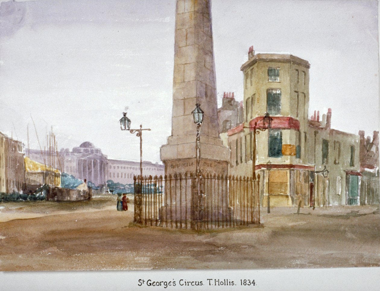 Cyrk św. Jerzego, Southwark, Londyn, 1834 autorstwa Thomas Hollis