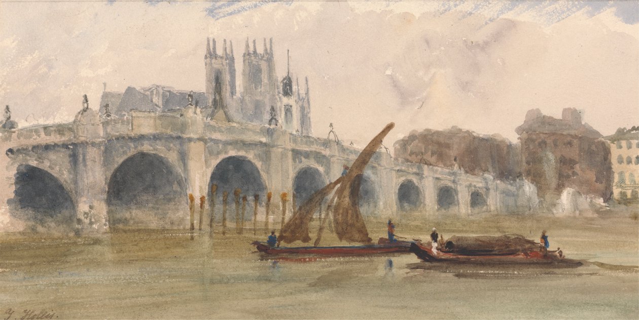 Ponte de Westminster e Abbeypolish autorstwa Thomas Hollis